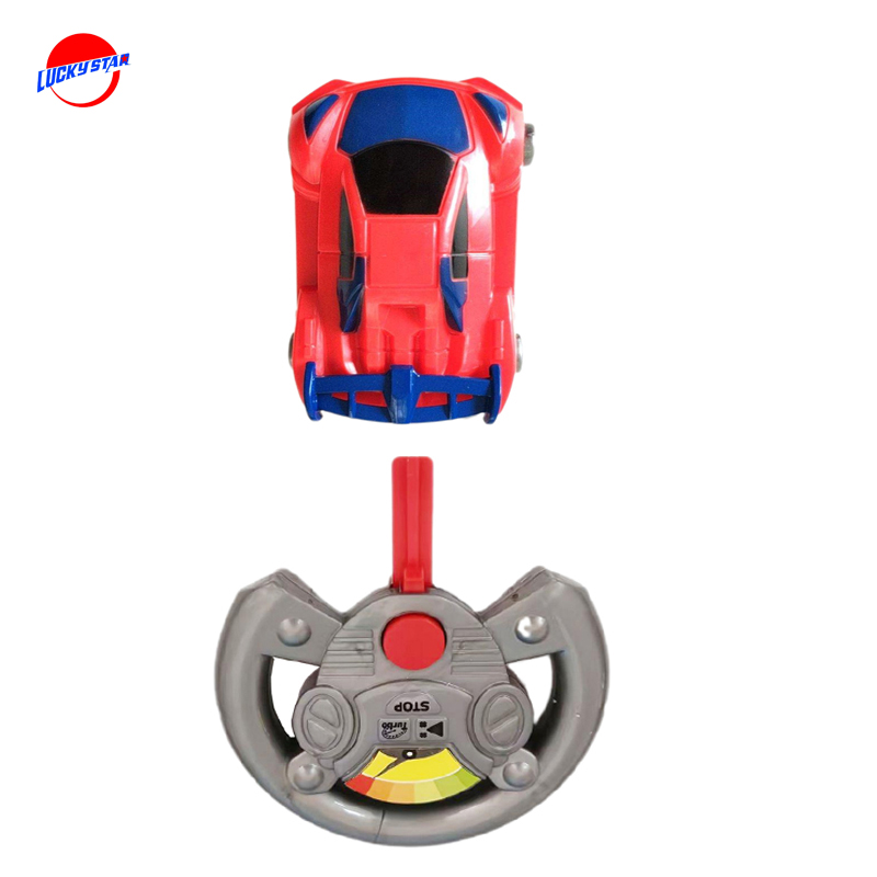 Racing car with steering wheel launcher